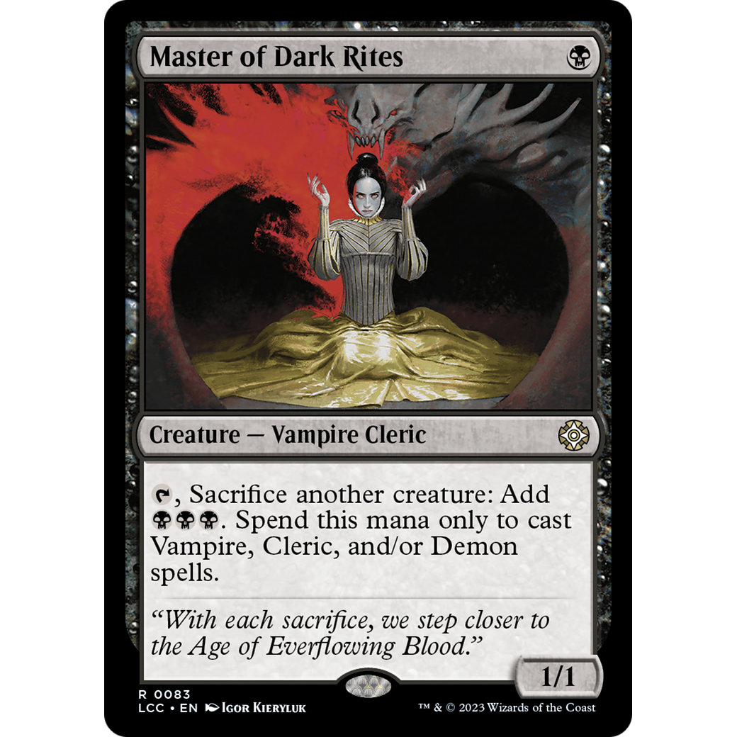 Master of Dark Rites (LCC-083) - The Lost Caverns of Ixalan Commander