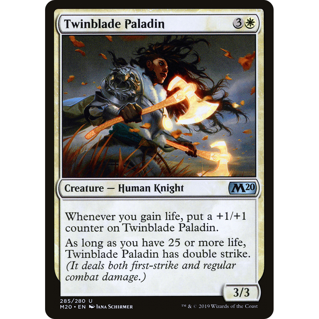 Twinblade Paladin (M20-285) - Core Set 2020