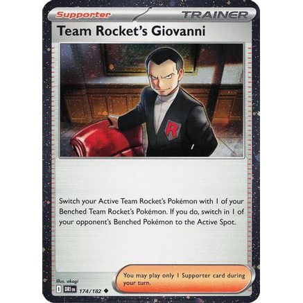 Team Rocket's Giovanni (Cosmos Holo) 174 - Miscellaneous Cards & Products Holofoil