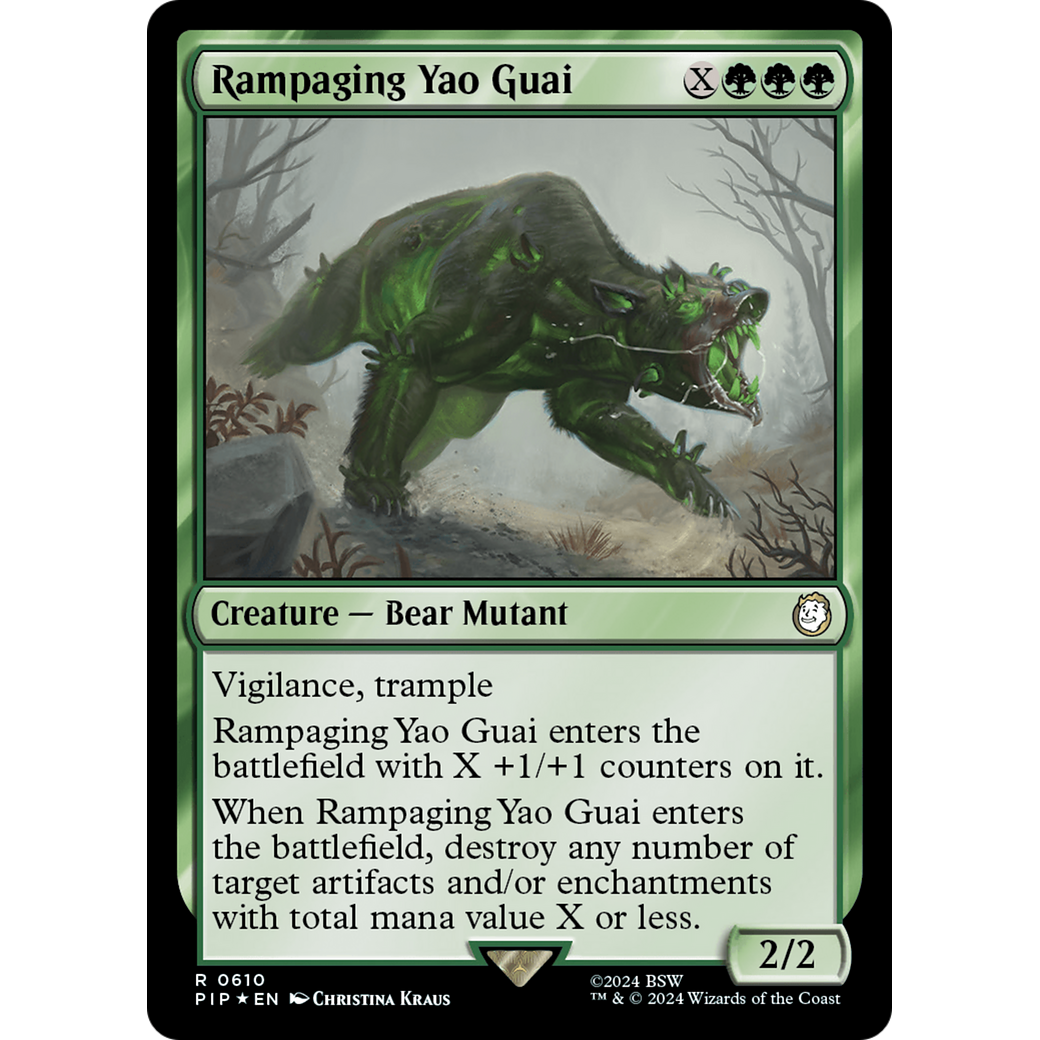 Rampaging Yao Guai (PIP-610) - Fallout Foil