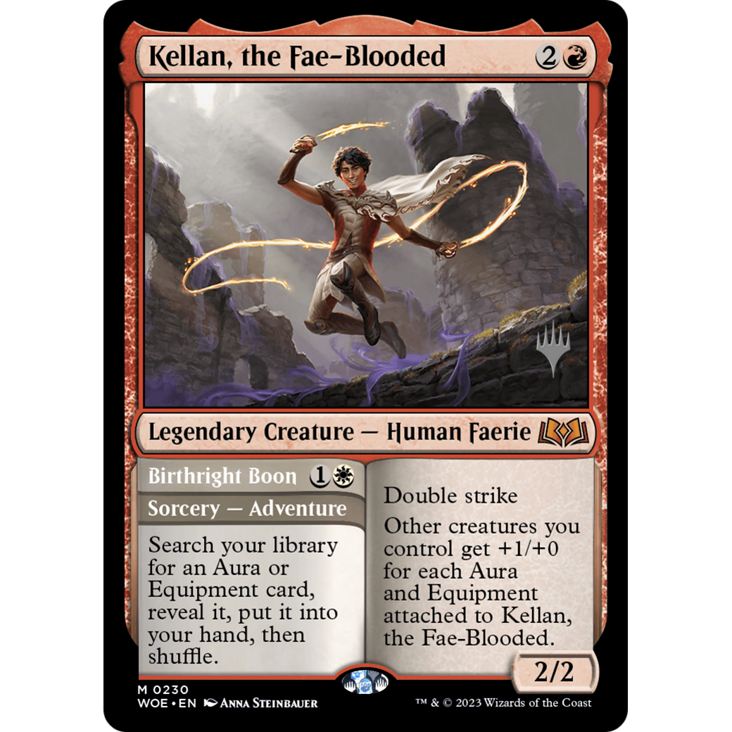 Kellan, the Fae-Blooded // Birthright Boon (PPWOE-230P) - Wilds of Eldraine Promos Foil