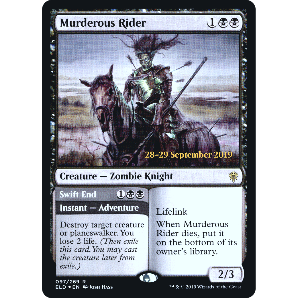 Murderous Rider (PRE-097) - Throne of Eldraine Promos Foil