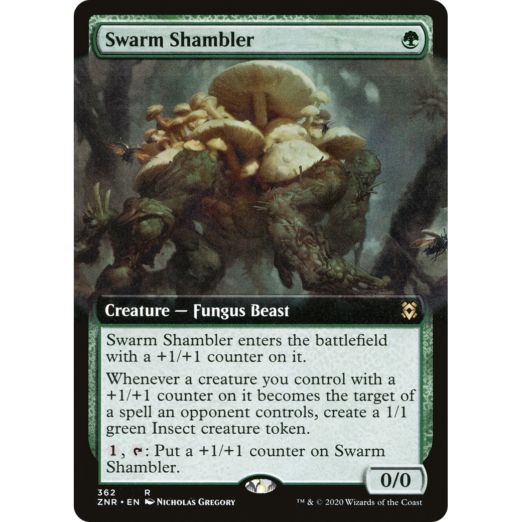 Swarm Shambler (Extended Art) (ZNR-362) - Zendikar Rising: (Extended Art) Foil
