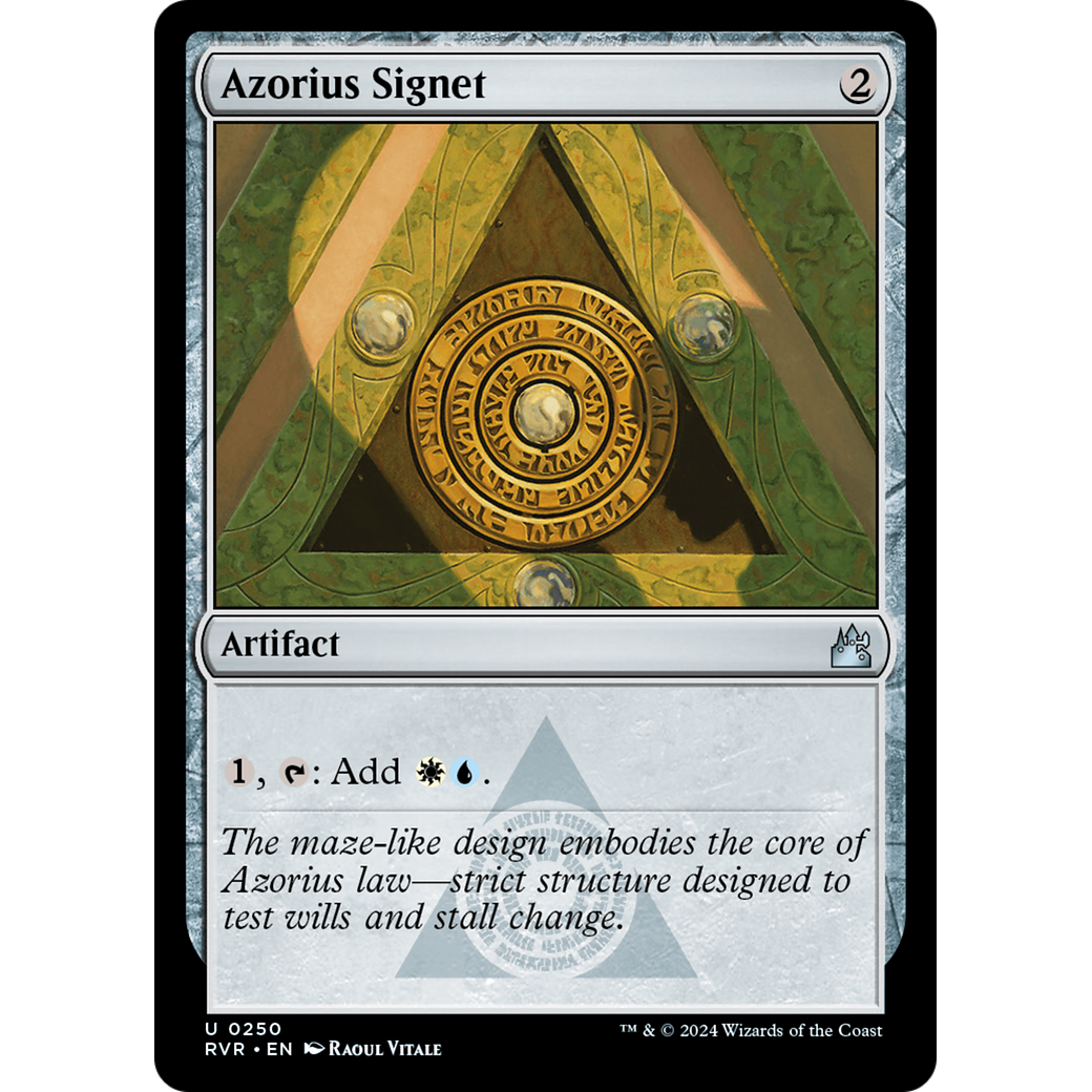 Azorius Signet (RVR-250) - Ravnica Remastered Foil