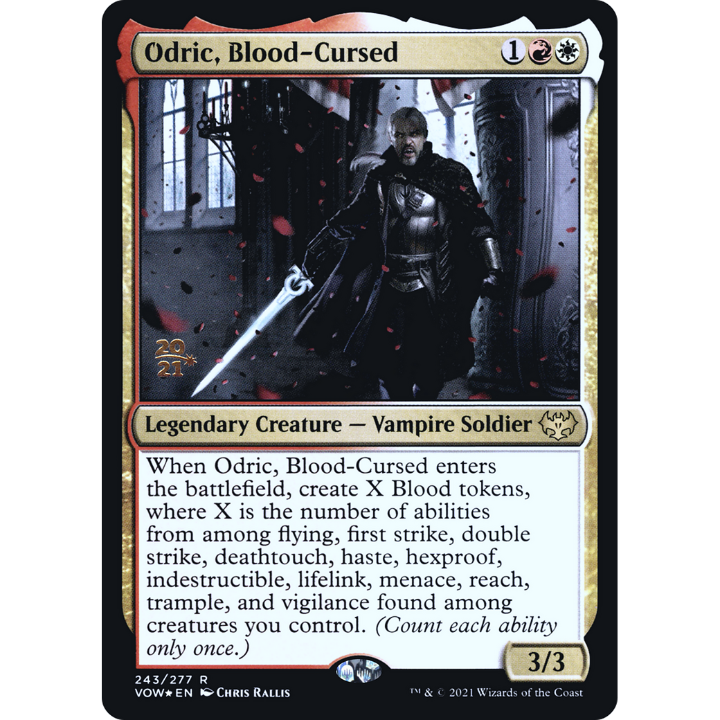 Odric, Blood-Cursed (PRE-243) - Innistrad: Crimson Vow Promos Foil