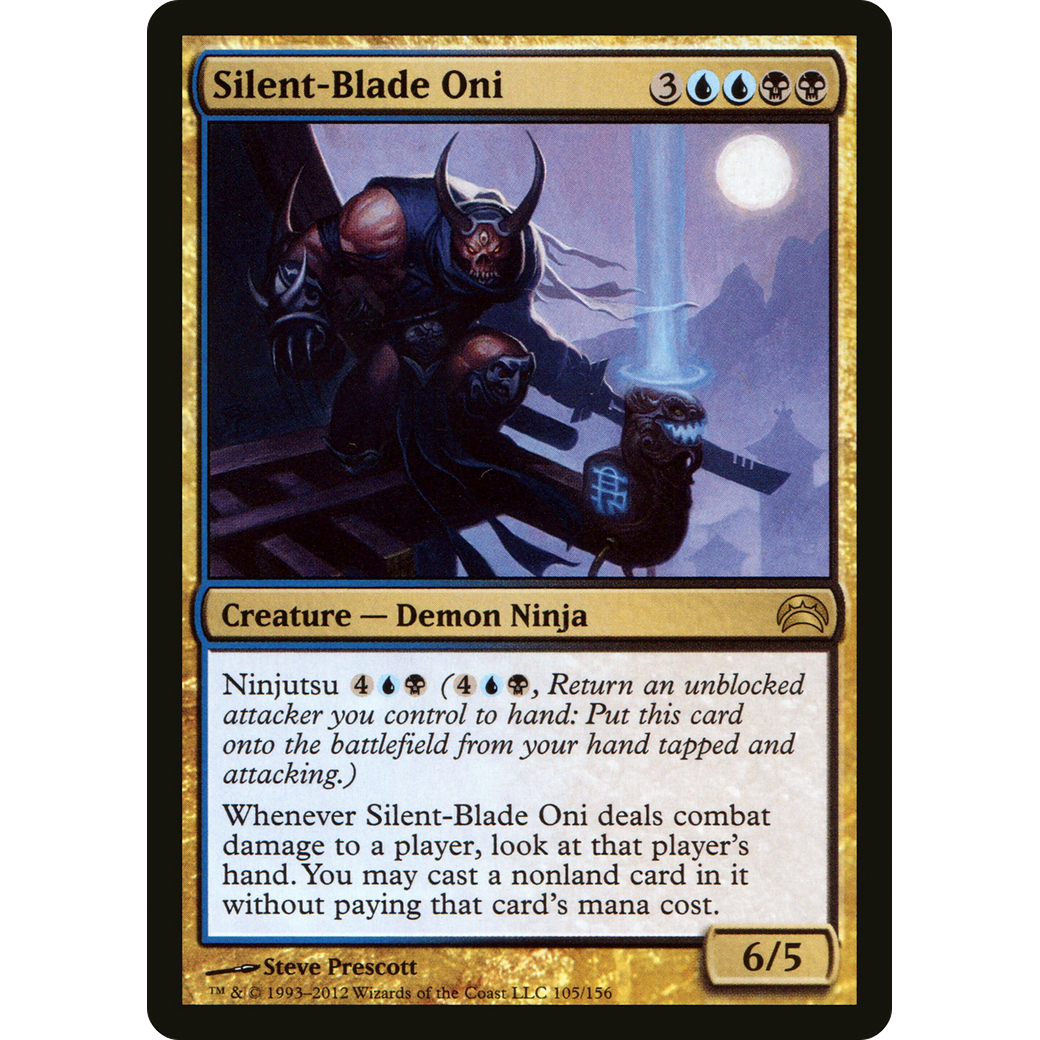 Silent-Blade Oni (PC2-105) - Planechase 2012 Foil