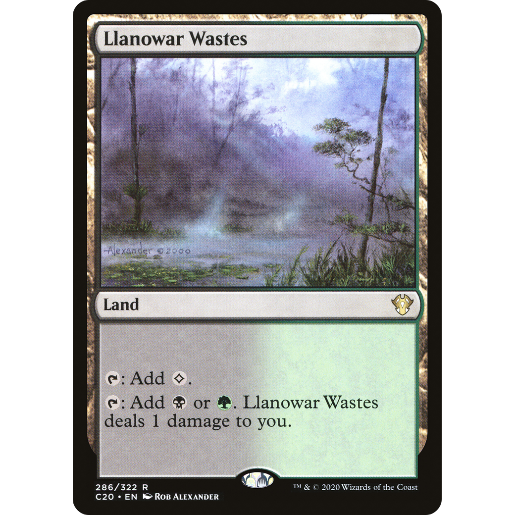 Llanowar Wastes (C20-286) - Commander 2020