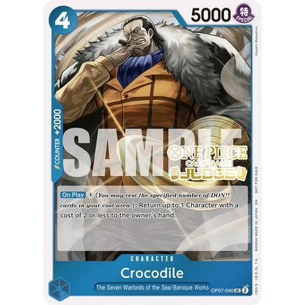 Crocodile (Judge Pack Vol. 6) (OP07-040) - One Piece Promotion Cards Foil