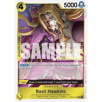 Basil Hawkins (Judge Pack Vol. 6) (OP10-109) - One Piece Promotion Cards Foil