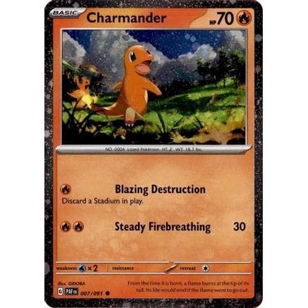 Charmander - 007/091 (Cosmos Holo) 7 - Miscellaneous Cards & Products Holofoil