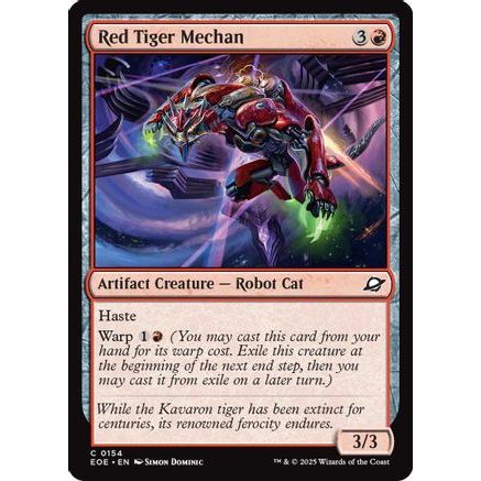 Red Tiger Mechan (EOE-154) - Edge of Eternities Foil