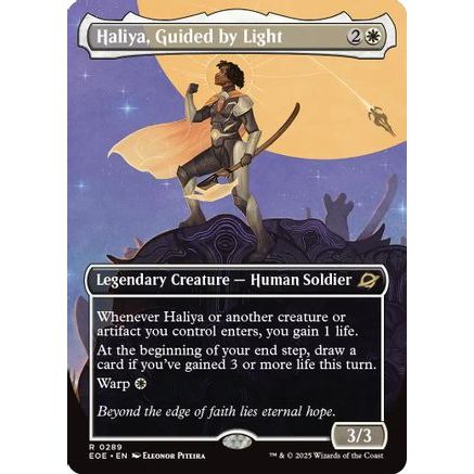 Haliya, Guided by Light (Borderless) (EOE-289) - Edge of Eternities