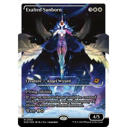 Exalted Sunborn (Showcase) (Fracture Foil) (EOE-384) - Edge of Eternities Foil