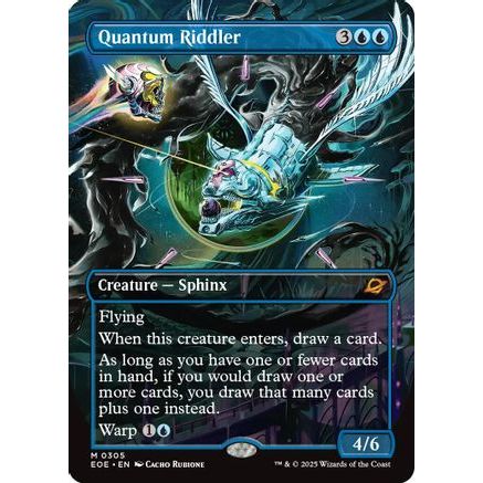 Quantum Riddler (Borderless) (EOE-305) - Edge of Eternities Foil