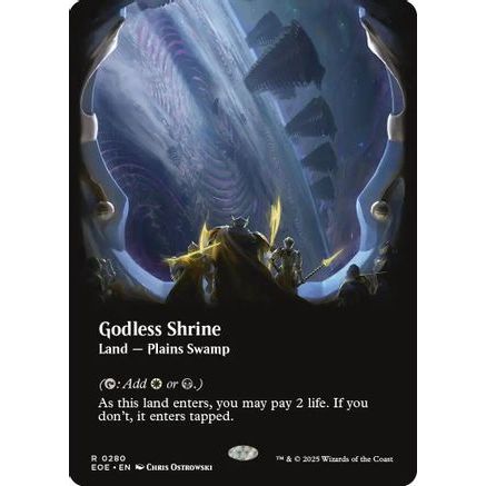 Godless Shrine (Borderless) (EOE-280) - Edge of Eternities Foil