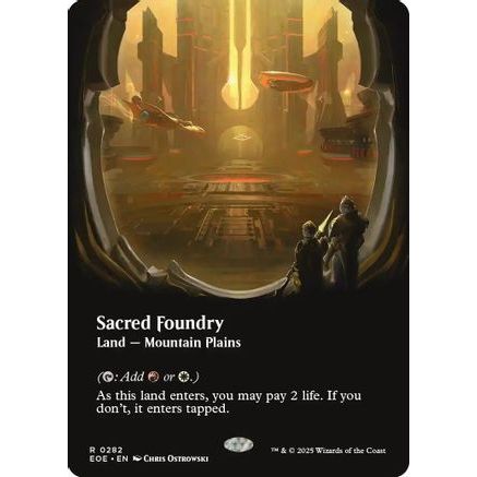 Sacred Foundry (Borderless) (EOE-282) - Edge of Eternities Foil