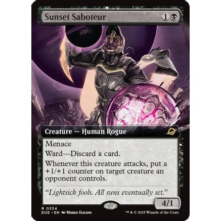 Sunset Saboteur (Extended Art) (EOE-334) - Edge of Eternities Foil