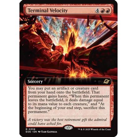 Terminal Velocity (Extended Art) (EOE-338) - Edge of Eternities Foil