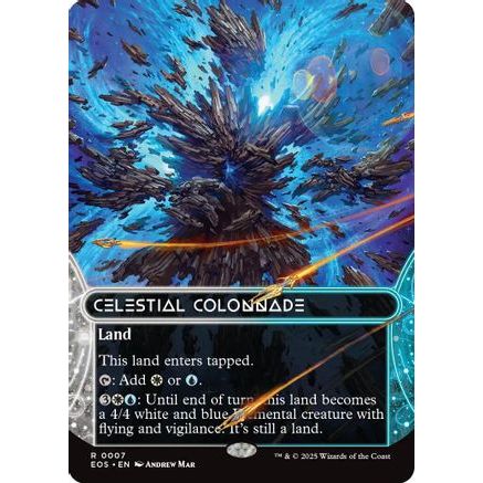 Celestial Colonnade (0007) (Borderless) (EOS-007) - Edge of Eternities: Stellar Sights Foil