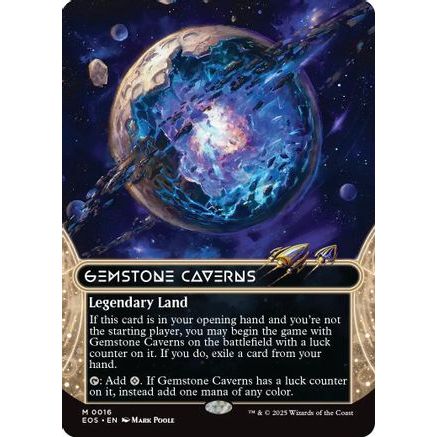 Gemstone Caverns (0016) (Borderless) (EOS-016) - Edge of Eternities: Stellar Sights Foil