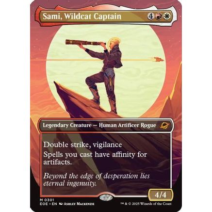 Sami, Wildcat Captain (Borderless) (EOE-301) - Edge of Eternities Foil