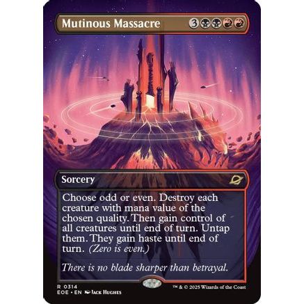 Mutinous Massacre (Borderless) (EOE-314) - Edge of Eternities Foil