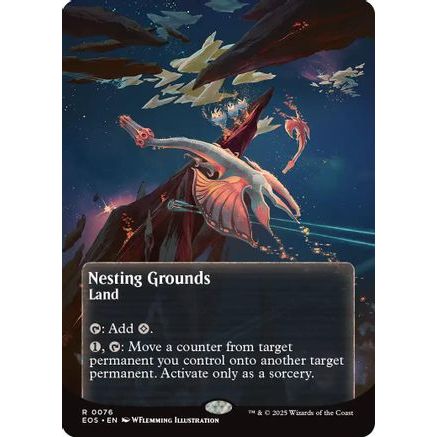 Nesting Grounds (0076) (Borderless) (EOS-076) - Edge of Eternities: Stellar Sights Foil