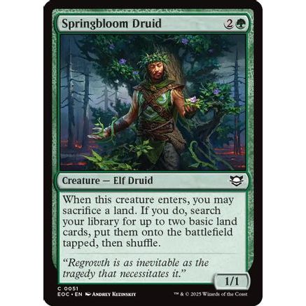 Springbloom Druid (EOC-051) - Commander: Edge of Eternities