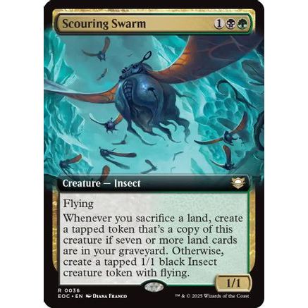 Scouring Swarm (Extended Art) (EOC-036) - Commander: Edge of Eternities
