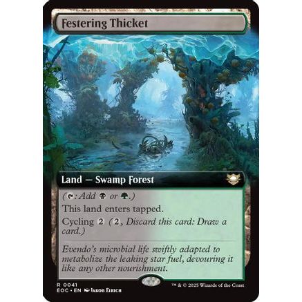Festering Thicket (Extended Art) (EOC-041) - Commander: Edge of Eternities