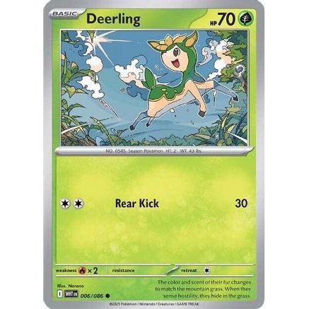 Deerling 6 - SV White Flare Reverse Holofoil