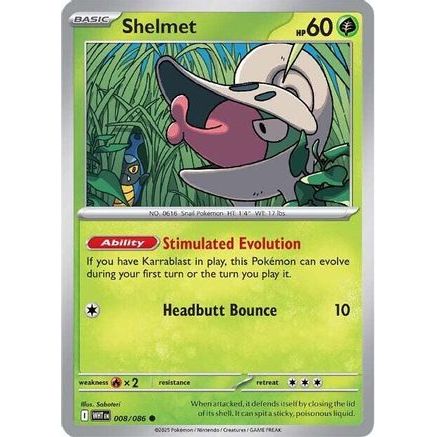 Shelmet 8 - SV White Flare Reverse Holofoil