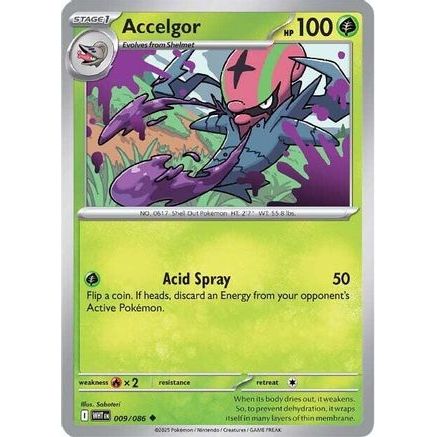 Accelgor 9 - SV White Flare Reverse Holofoil