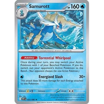 Samurott 23 - SV White Flare Holofoil
