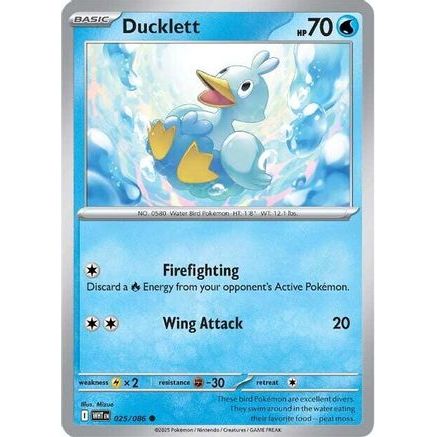 Ducklett 25 - SV White Flare Reverse Holofoil