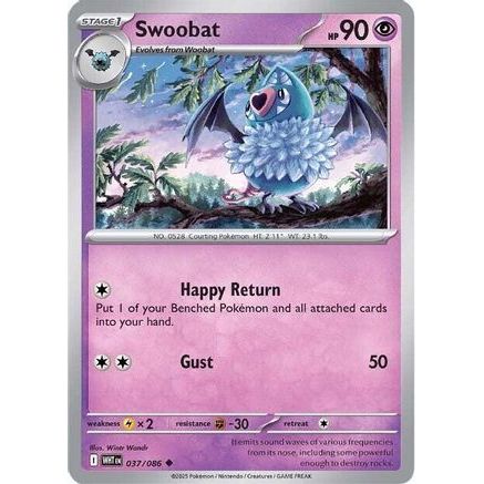 Swoobat 37 - SV White Flare Reverse Holofoil