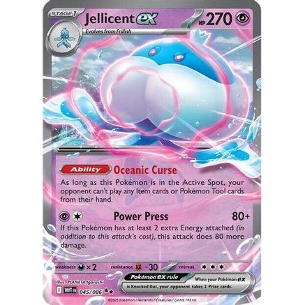 Jellicent ex 45 - SV White Flare Holofoil