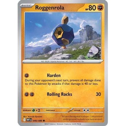 Roggenrola 46 - SV White Flare Reverse Holofoil