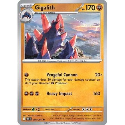 Gigalith 48 - SV White Flare Reverse Holofoil