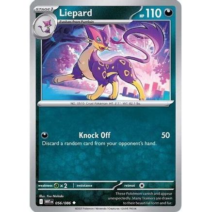 Liepard 56 - SV White Flare Reverse Holofoil