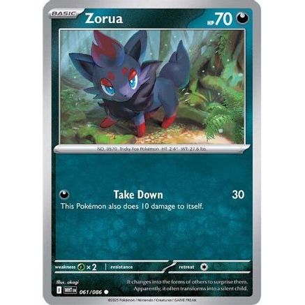 Zorua 61 - SV White Flare Reverse Holofoil