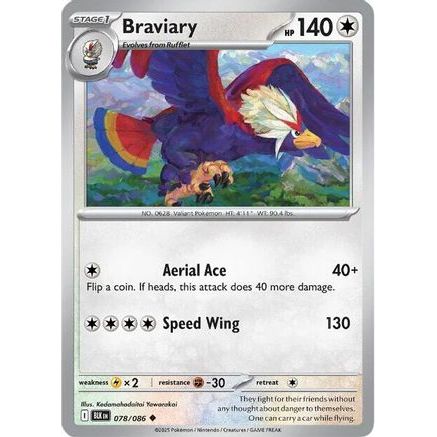 Braviary 78 - SV Black Bolt Reverse Holofoil