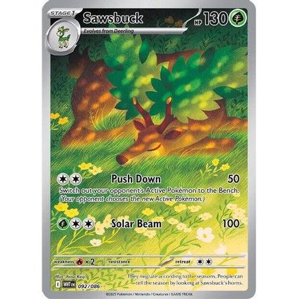 Sawsbuck - 092/086 92 - SV White Flare Holofoil