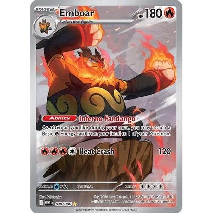 Emboar - 098/086 98 - SV White Flare Holofoil