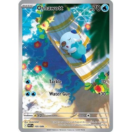 Oshawott - 105/086 105 - SV White Flare Holofoil