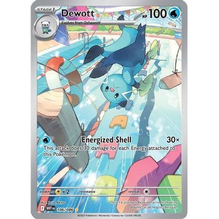 Dewott - 106/086 106 - SV White Flare Holofoil