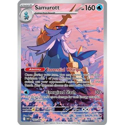 Samurott - 107/086 107 - SV White Flare Holofoil