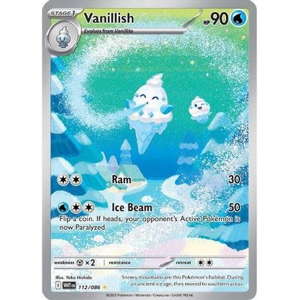 Vanillish - 112/086 112 - SV White Flare Holofoil