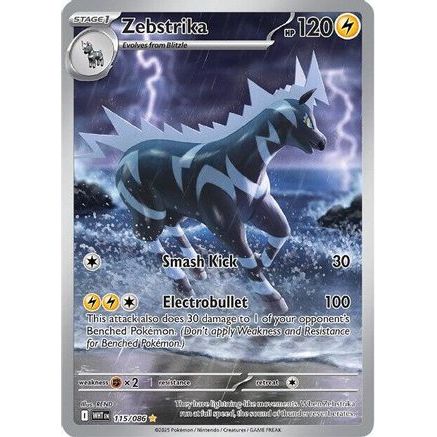 Zebstrika - 115/086 115 - SV White Flare Holofoil