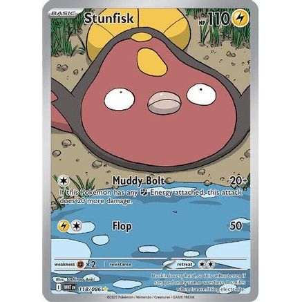 Stunfisk - 118/086 118 - SV White Flare Holofoil